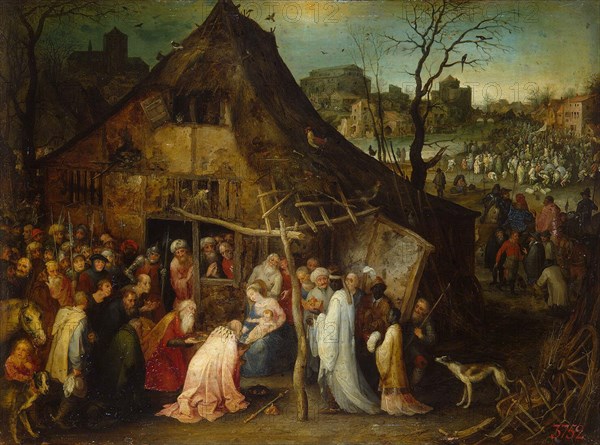 Adoration of the Magi', c1600. Creator: Brueghel, Jan, the Elder (1568-1625).