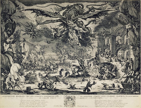 The Temptation of Saint Anthony, 1635.  Creator: Callot, Jacques (1592-1635).