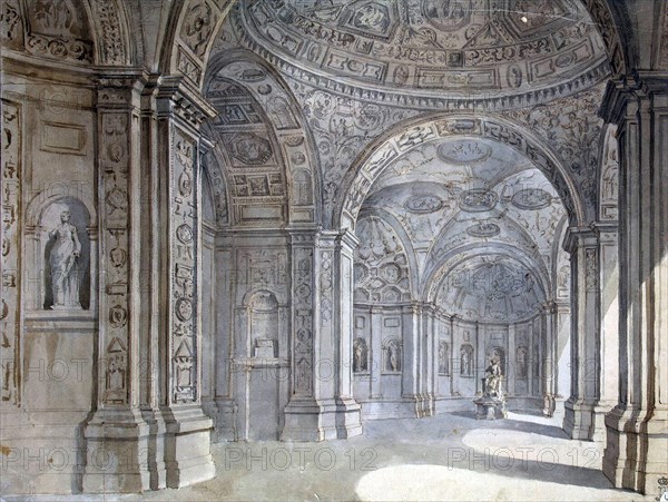 Interior of the Villa Madama in Rome, 1750-1752. Creator: Clérisseau, Charles Louis (1722-1820).