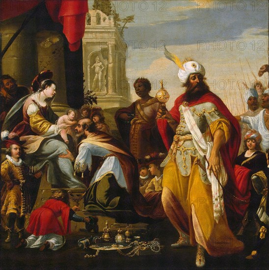 The Adoration of the Magi', before 1624. Creator: Lallemand, Georges (?-1636).