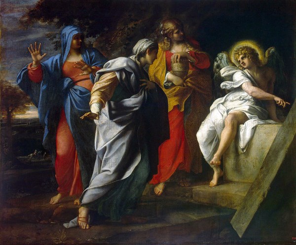 Holy Women at Christ' s Tomb', second half of the 16th century. Creator: Carracci, Annibale (1560-1609).