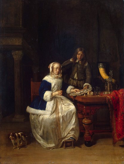 Breakfast', c1660. Creator: Metsu, Gabriel (1629-1667).