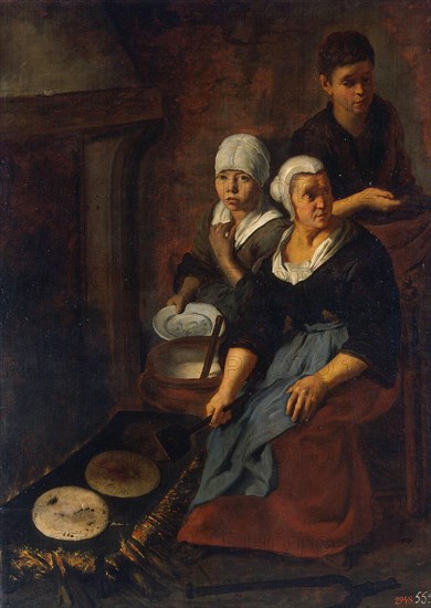 Baking of Flat Cakes', 1645-1648. Creator: Murillo, Bartolomé Estebàn (1617-1682).