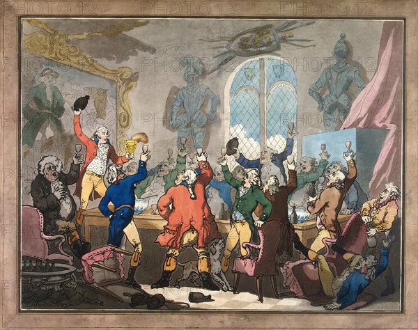 Dinner, 1787. Creator: Rowlandson, Thomas (1756-1827).