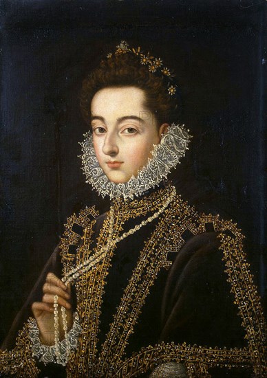 Portrait of the Infanta Catherine Michelle of Spain', (1567-1597), 1582-1585. Creator: Sánchez Coello, Alonso (1531-1588).