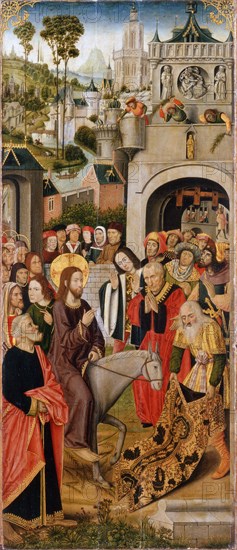 The Entry of Christ into Jerusalem', second half of the 15th century. Creator: Master of the Thuison Altarpiece (active 15th century).