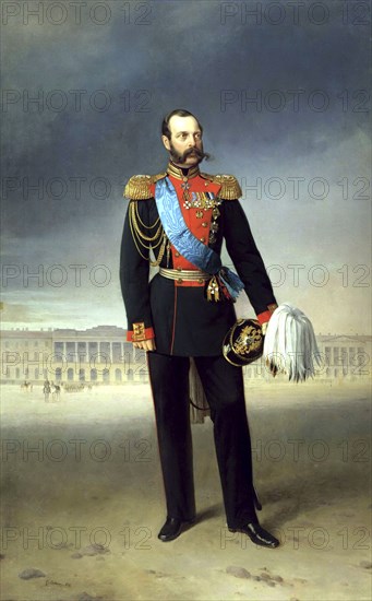 Portrait of Emperor Alexander II', (1818-1881), 1875. Creator: Bottman, Yegor (Gregor) (18..-1891).