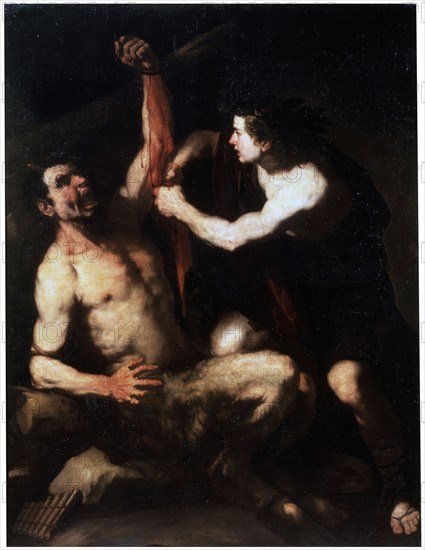 'Marsyas and Apollo', early 1650s. Artist: Luca Giordano