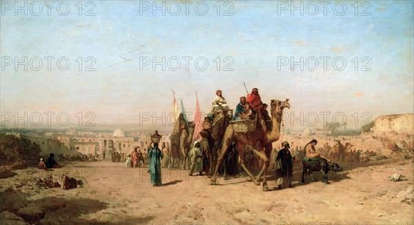 'Caravan', 1860.  Artist: Felix Francois Georges Philibert Ziem