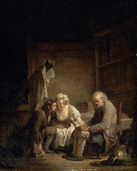 'Blind Man Deceived', c1755. Artist: Jean-Baptiste Greuze