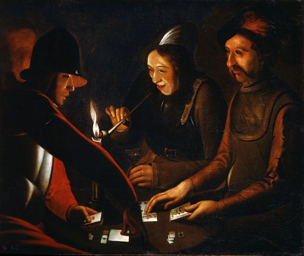 'Soldiers Playing Cards', 17th century. Artist: Georges de la Tour