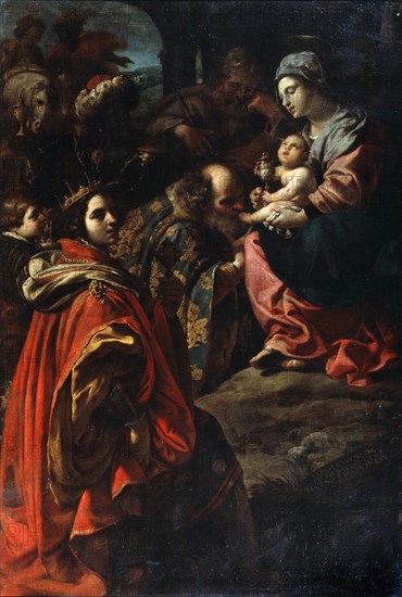 'The Adoration of the Magi', late 16th or 17th century. Artist: Rutilio di Lorenzo Manetti