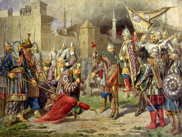 'Tsar Ivan IV Conquering Kazan in 1552', 1880. Artist: Aleksey Kivshenko