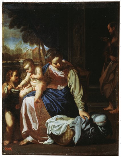 'The Holy Family', late 16th or early 17th century. Artist: Annibale Carracci