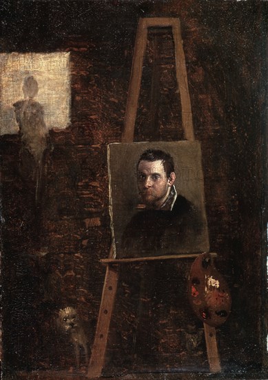 'Self-portrait', c1604. Artist: Annibale Carracci