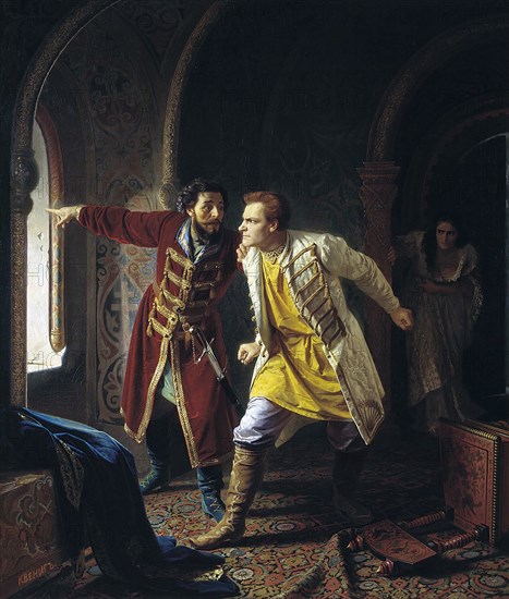 'Last Minutes of False Dmitriy I', 1879. Artist: Karl Gottlieb Wenig