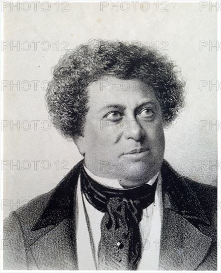 'Portrait of the Author Alexandre Dumas', 19th century. Artist: Georg Wilhelm Timm