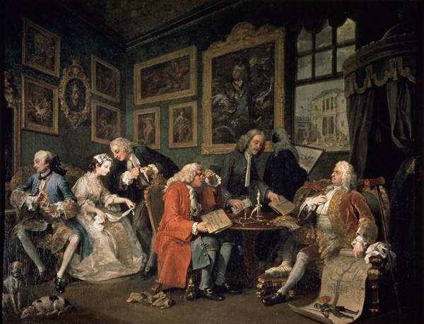 'Marriage a la Mode: 1, The Marriage Contract', 1743. Artist: William Hogarth