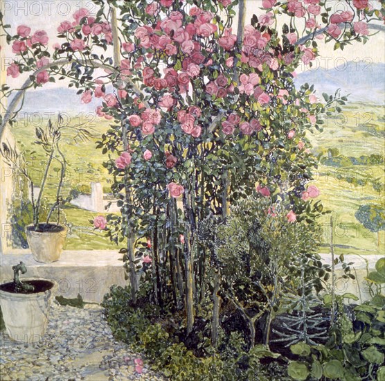 'The Valley in Umbria', 1910s.  Artist: Aleksandr Golovin