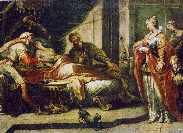 'Antiochus and Stratonike', 18th century.  Artist: Gaspare Diziani