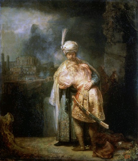 'David's Farewell to Jonathan', 1642.  Artist: Rembrandt Harmensz van Rijn