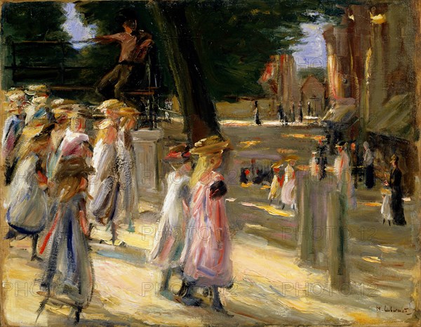 'The Road to the School at Edam', 19th or early 20th century. Artist: Max Liebermann