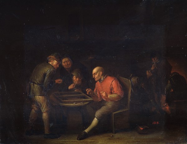 'Flemings Playing Dice', 17th century. Artist: Adriaen van Ostade