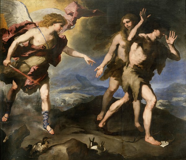 'Expulsion from Paradise', second half of 17th century. Artist: Luca Giordano