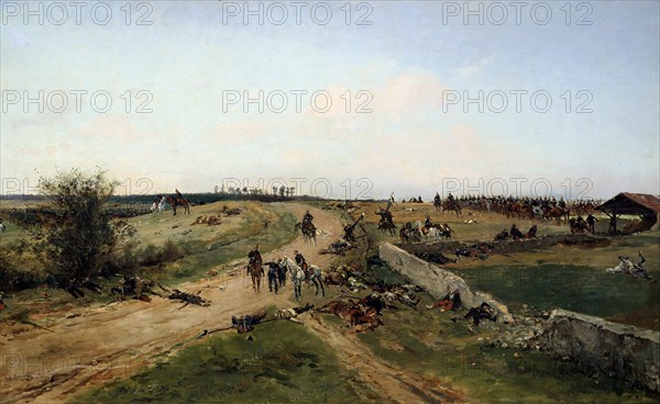 'Scene from the Franco-Prussian War, 1870', 19th century. Artist: Alphonse de Neuville