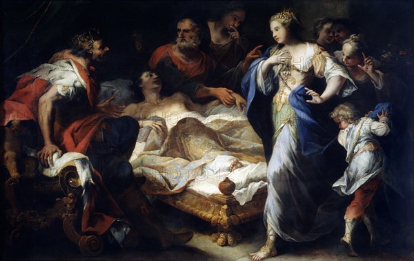 'Antiochus and Stratonice', 17th or early 18th century. Artist: Luca Giordano
