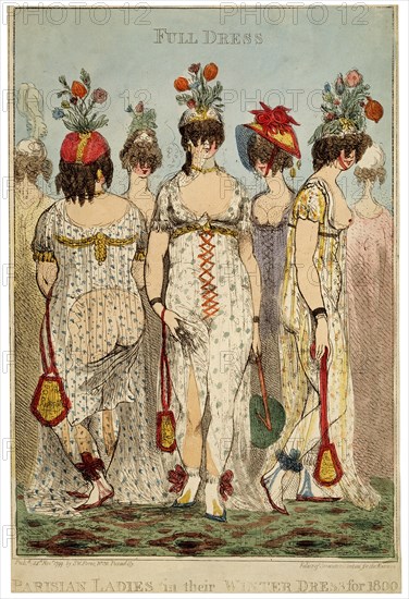 'Parisian Ladies in their Full Winter Dress for 1800', 1799. Artist: James Gillray