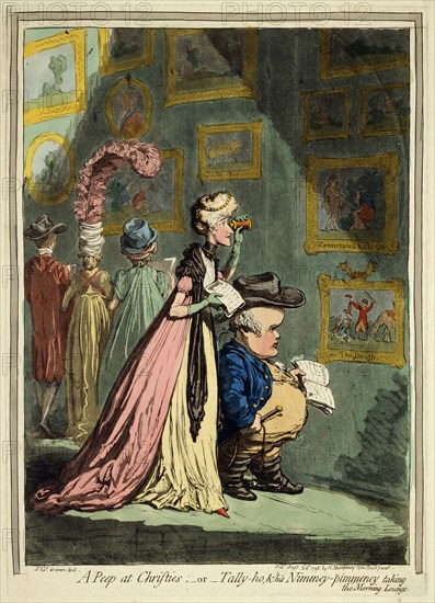 'A Peep at Christies', 1796. Artist: James Gillray