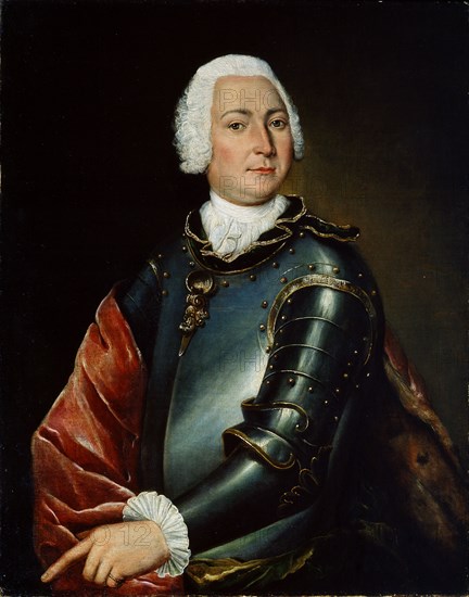 'Portrait of Count Ernst Christoph von Manteuffel', 18th century. Artist: Lucas Conrad Pfandzelt