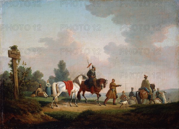 'The Partisans in 1812', 1820.  Artist: Edouard Swebach