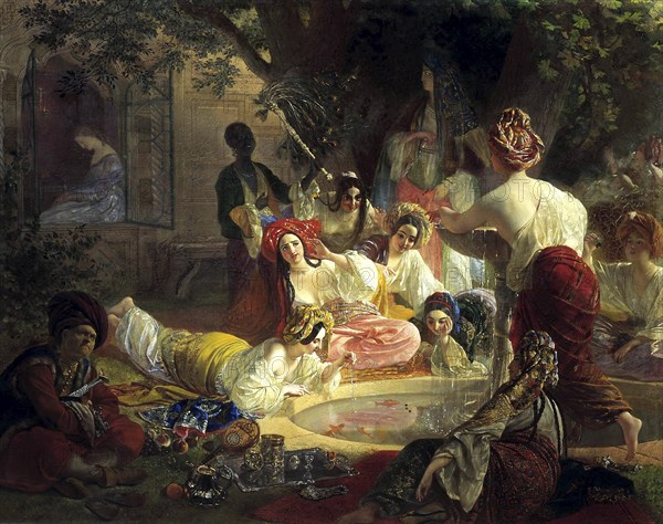 'The Fountain of Bahçesaray', 1849.  Artist: Karl Briullov