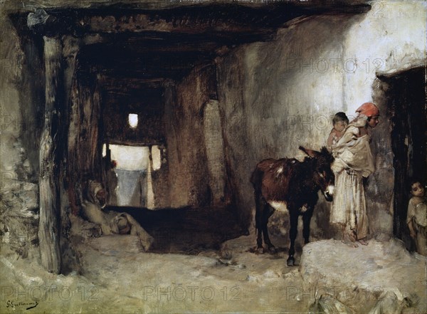 'A House in the Sahara', 1880s.  Artist: Gustave Guillaumet