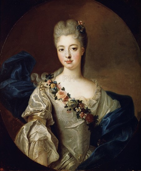 'Portrait of Charlotte Aglaé of Orléans, Mademoiselle de Valois', 1720s.  Artist: Pierre Gobert