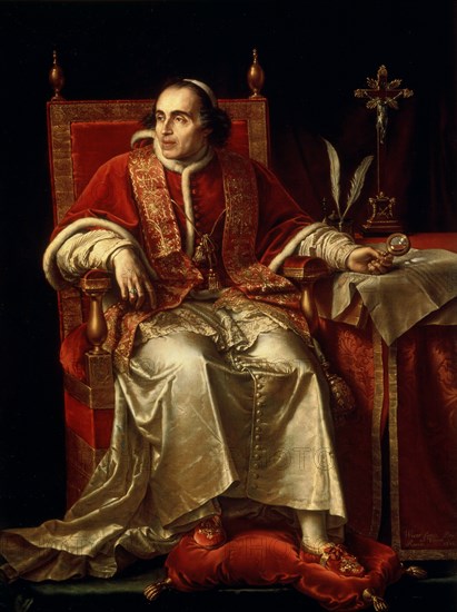 'Portrait of Pope Pius VII', 1817. Artist: Jean Baptiste Joseph Wicar