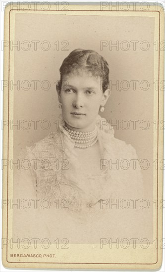 Grand Duchess Maria Pavlovna of Russia (1854-1920), between 1870 and 1880.