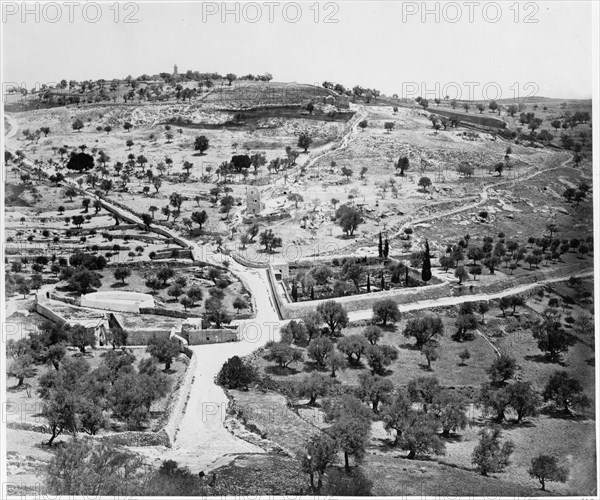 The Tomb of Mary. The Mount of Olives, Gethsemane, Between 1860 and 1880.