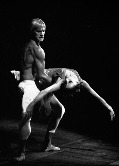 Maya Plisetskaya and Alexander Godunov in the Ballet The Death of the Rose by Gustav Mahler, 1974.