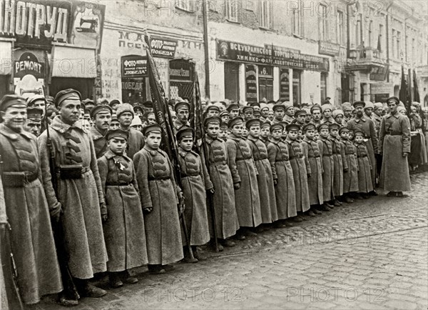 Children as Red Army men. Moscow, December 17, 1923.