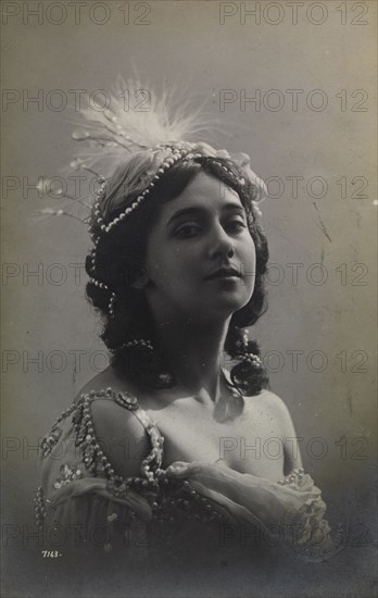 Russian ballerina Tamara Karsavina, 1912.