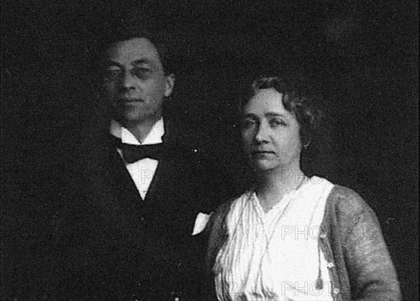 Wassily Kandinsky and Gabriele Muenter, 1916.