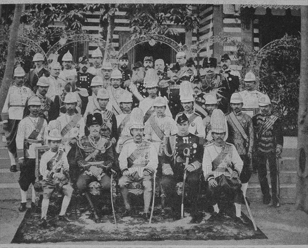 Crown prince Nicholas Alexandrovich of Russia visiting Siam, 1891.