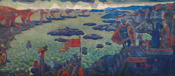 Ready for the Campaign (The Varangian Sea), 1910. Artist: Roerich, Nicholas (1874-1947)