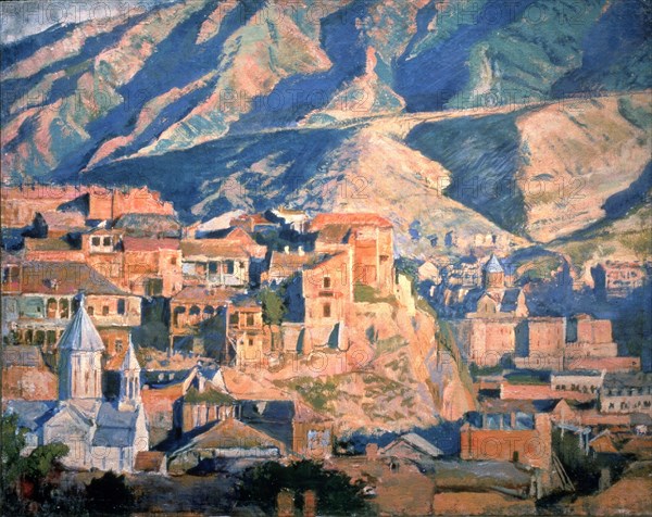 Tiflis, 1918. Artist: Lanceray (Lansere), Evgeny Evgenyevich (1875-1946)