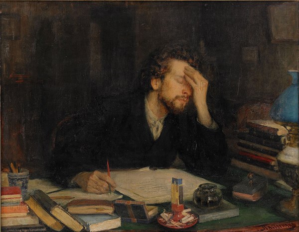 The Torments of Creative Work. Artist: Pasternak, Leonid Osipovich (1862-1945)