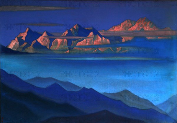 Kangchenjunga, 1944. Artist: Roerich, Nicholas (1874-1947)