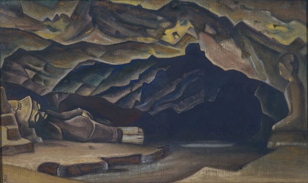 Parinirvana, 1935-1936. Artist: Roerich, Nicholas (1874-1947)
